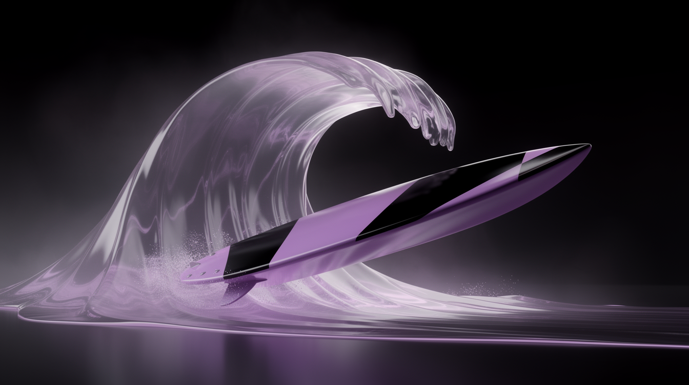 Trend Marketing Social Media Strategie lila 3D
