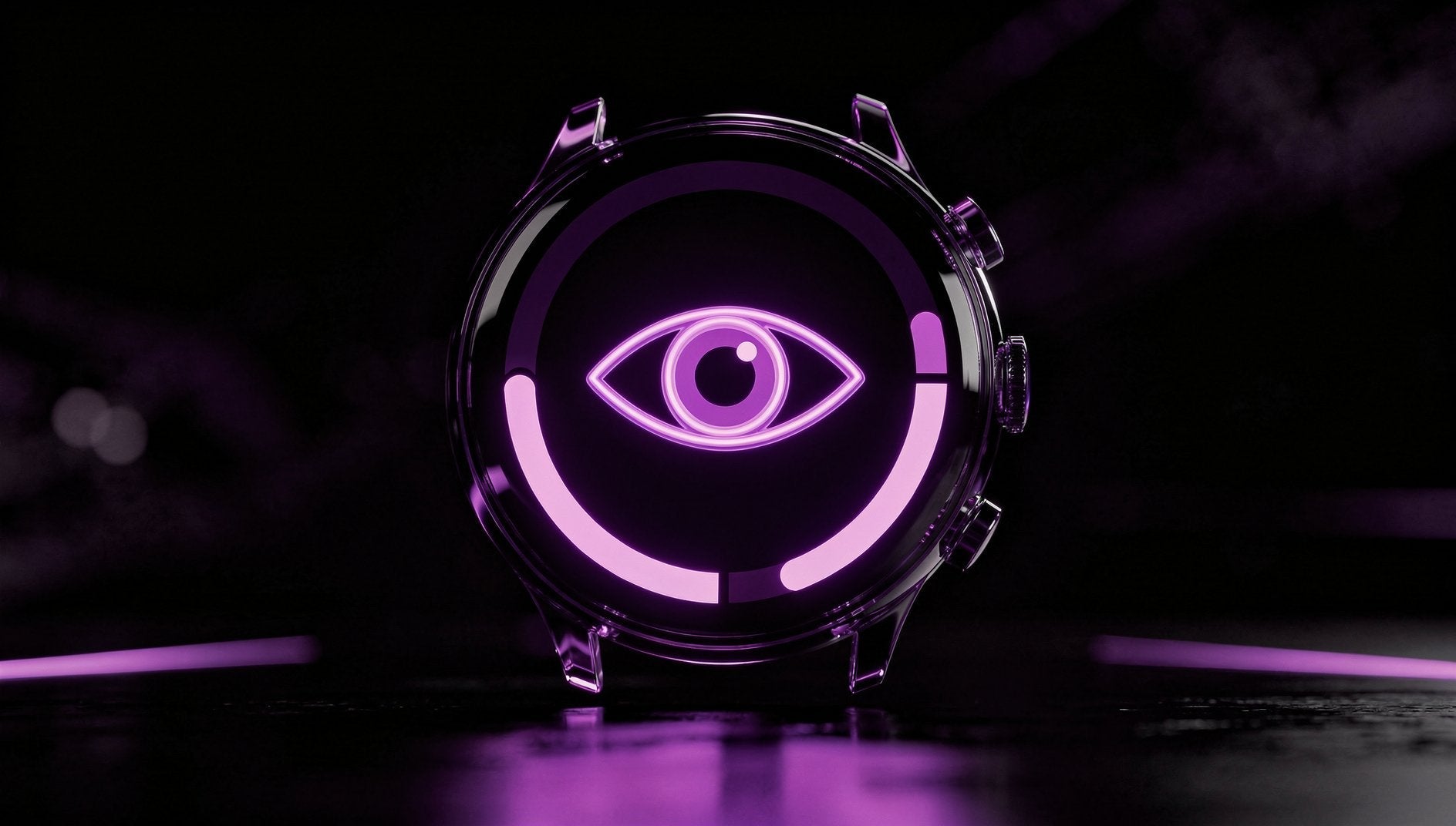 Lila 3D-Watch-Time-Meter mit Engagement-Fortschrittsring für TikTok FYP Optimierung
