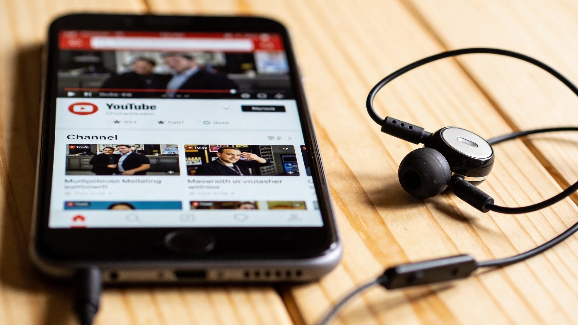 YouTube Advertising Dashboard auf Laptop mit Kamera im Hintergrund