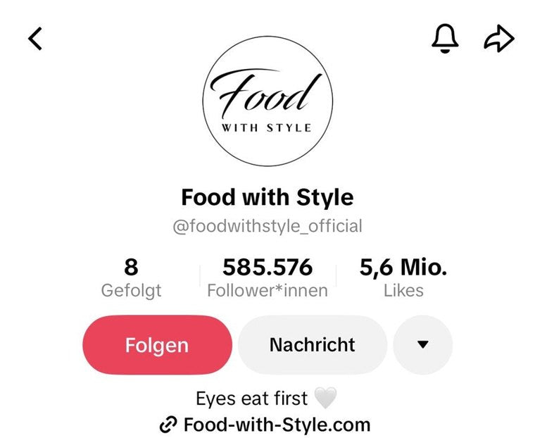 Screenshot: TikTok · 585.576 Follower